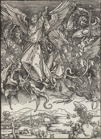 Saint Michael Fighting the Dragon by Albrecht Dürer